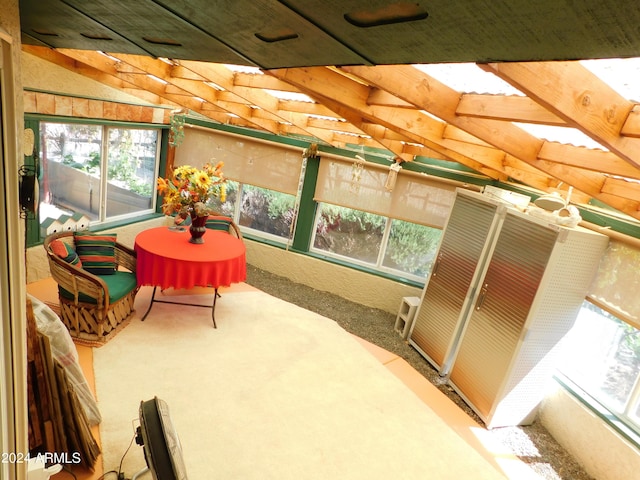 view of sunroom