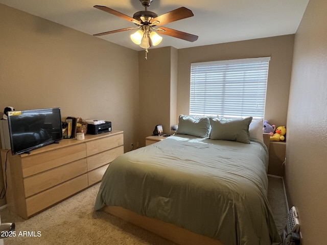 19943 N 77th Ave, Glendale, AZ 85308 - bedroom featuring light colored carpet and a ceiling fan