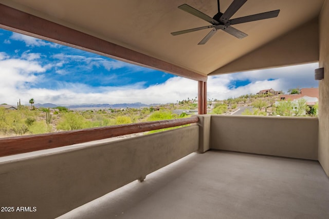 12642 N Mountainside Dr Unit B, Fountain Hills, AZ 85268 - balcony featuring a ceiling fan