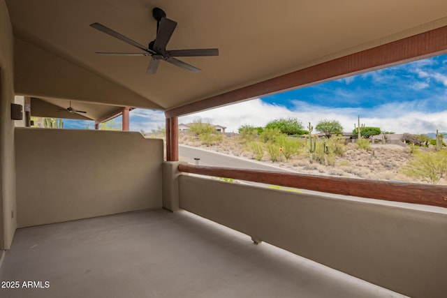 12642 N Mountainside Dr Unit B, Fountain Hills, AZ 85268 - balcony with ceiling fan