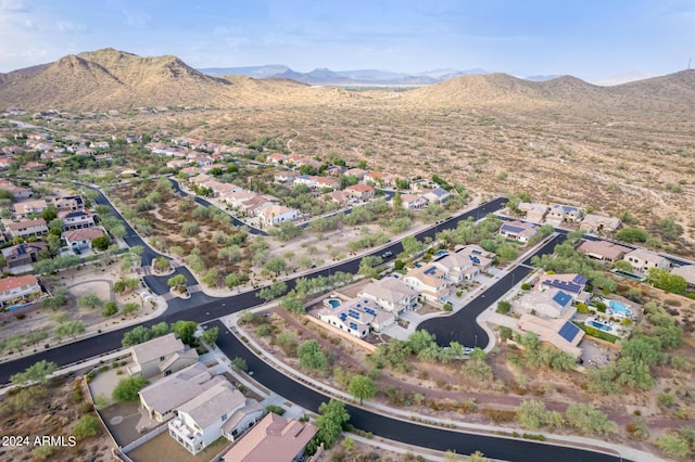 aerial view featuring a mountain view