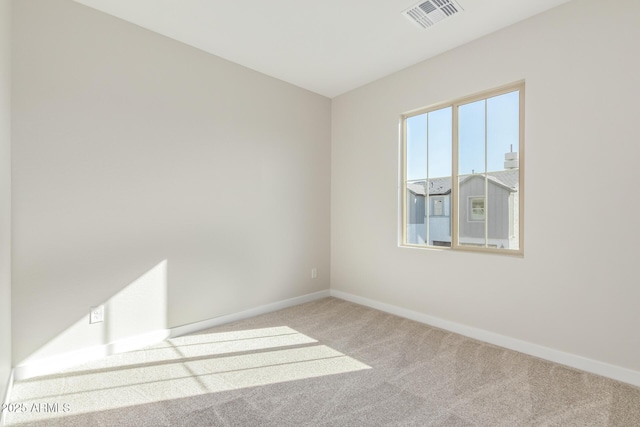 view of carpeted empty room