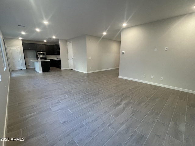 view of unfurnished living room