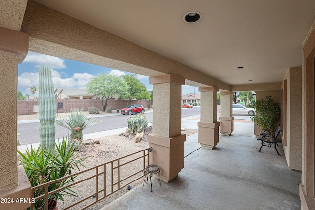 view of patio / terrace featuring a porch