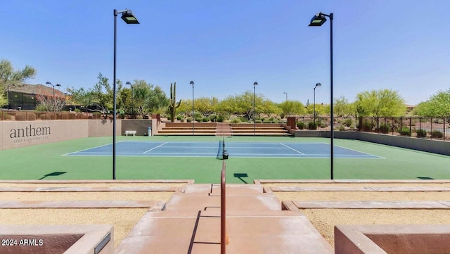 view of tennis court