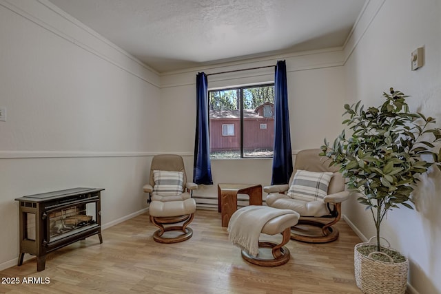 3440 N Meadow Dr, Pine, AZ 85544 - sitting room with wood finished floors and baseboards