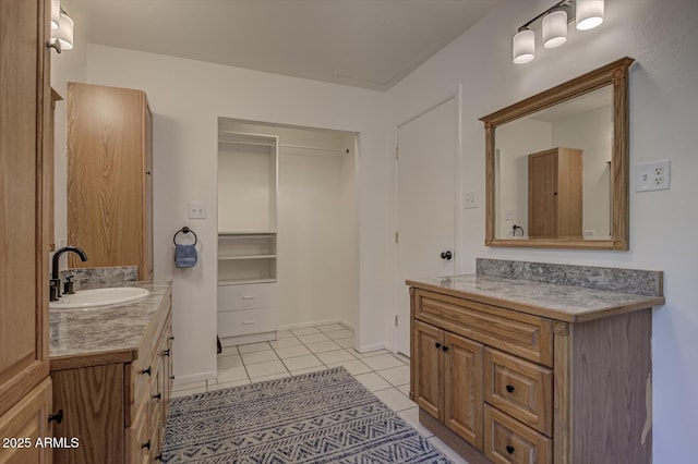 3440 N Meadow Dr, Pine, AZ 85544 - bathroom with vanity and tile patterned flooring