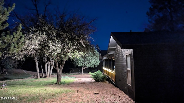 3440 N Meadow Dr, Pine, AZ 85544 - view of yard at twilight