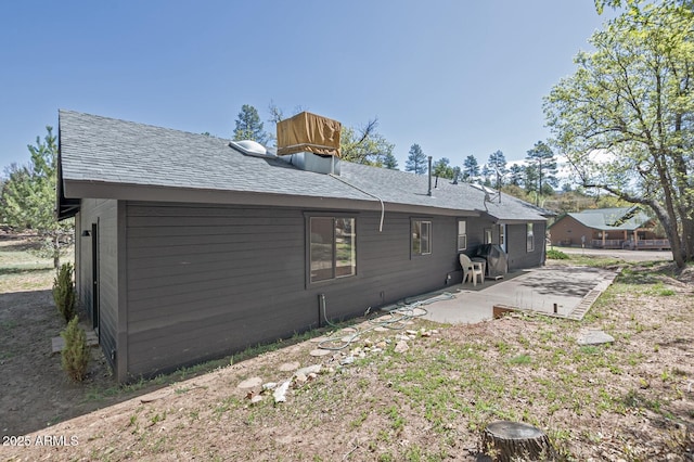 3440 N Meadow Dr, Pine, AZ 85544 - rear view of property with a patio area and a shingled roof
