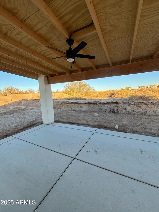 3627 W Palmaire Ave, Phoenix, AZ 85051 - view of patio with a ceiling fan
