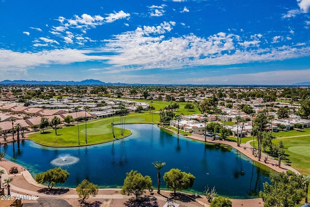 515 S Saguaro Way, Mesa, AZ 85208 - aerial perspective of suburban area with a water and mountain view and a golf course