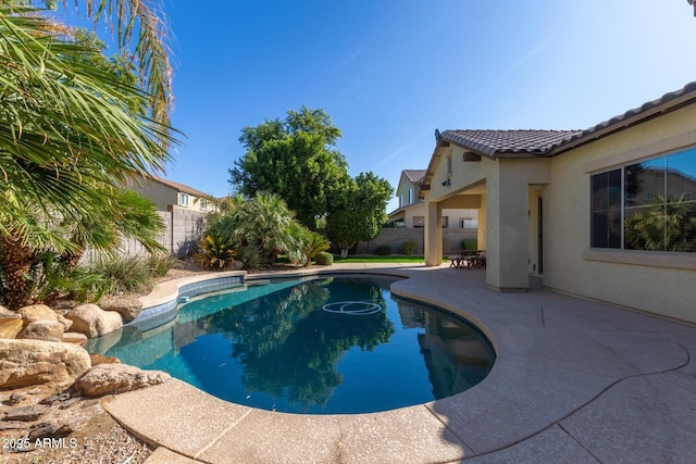 16758 W Apache St, Goodyear, AZ 85338 - view of pool featuring a fenced backyard and a patio area