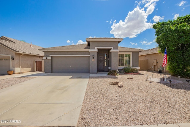 81 E Rock Wren Dr, San Tan Valley, AZ 85143 - view of front facade with stucco siding, a garage, and driveway