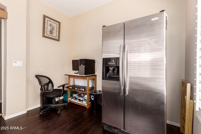 81 E Rock Wren Dr, San Tan Valley, AZ 85143 - office area with wood-type flooring and baseboards