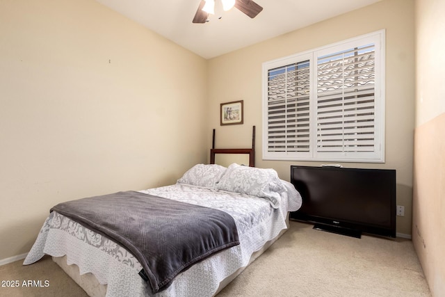 81 E Rock Wren Dr, San Tan Valley, AZ 85143 - carpeted bedroom with baseboards and ceiling fan