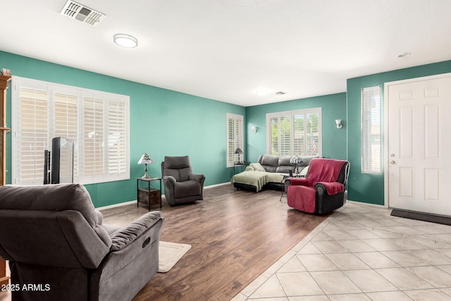 81 E Rock Wren Dr, San Tan Valley, AZ 85143 - living room with wood finished floors and baseboards