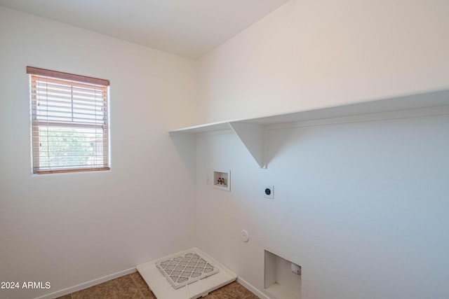 laundry room featuring washer hookup, hookup for an electric dryer, and gas dryer hookup