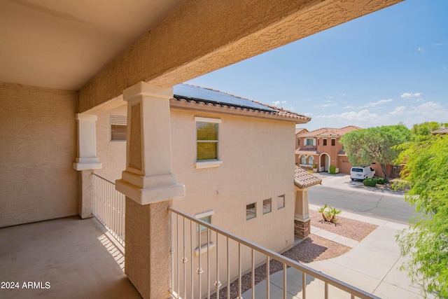 view of balcony