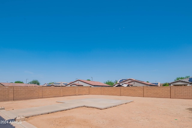 view of yard with a patio