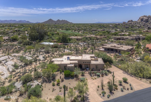 1401 E Boulder Pass, Carefree, AZ 85377 - aerial view featuring a mountain view