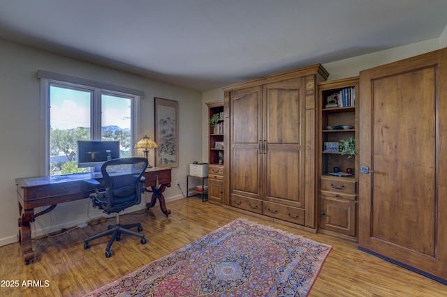 1401 E Boulder Pass, Carefree, AZ 85377 - office area with light wood-style floors and baseboards