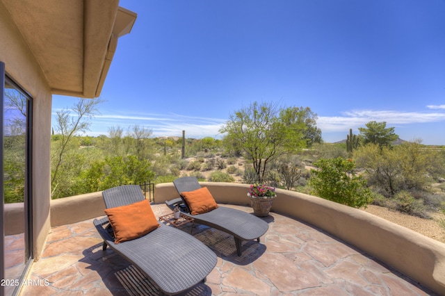 1401 E Boulder Pass, Carefree, AZ 85377 - view of patio / terrace with a balcony