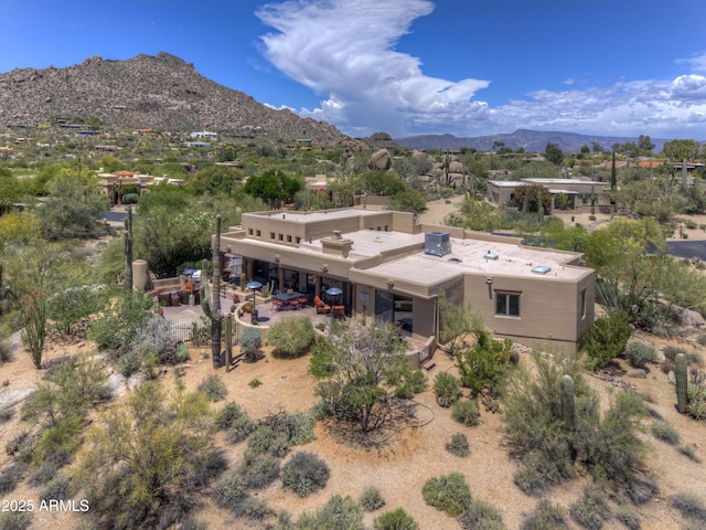 1401 E Boulder Pass, Carefree, AZ 85377 - birds eye view of property with a mountain view