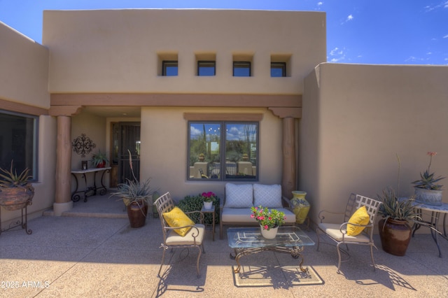 1401 E Boulder Pass, Carefree, AZ 85377 - view of patio / terrace with an outdoor living space