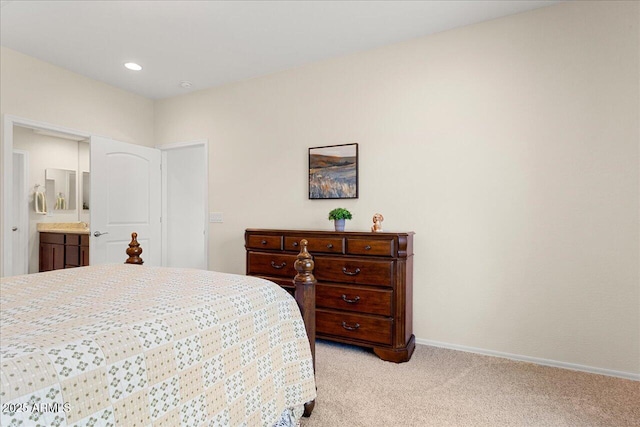 26947 W Adam Ave, Buckeye, AZ 85396 - bedroom featuring light colored carpet, baseboards, and recessed lighting
