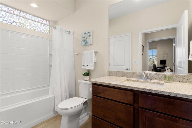26947 W Adam Ave, Buckeye, AZ 85396 - full bathroom with toilet, vanity, and shower / tub combo