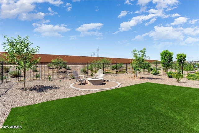 26947 W Adam Ave, Buckeye, AZ 85396 - view of yard featuring an outdoor fire pit