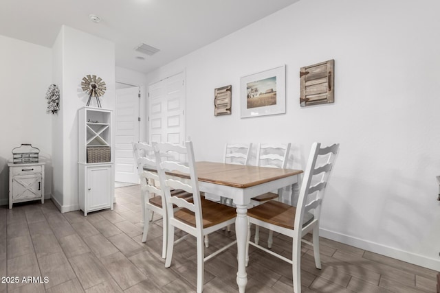 view of dining room