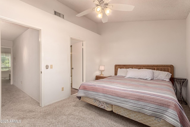 5808 E Brown Rd Unit 119, Mesa, AZ 85205 - bedroom with visible vents, carpet floors, and ceiling fan