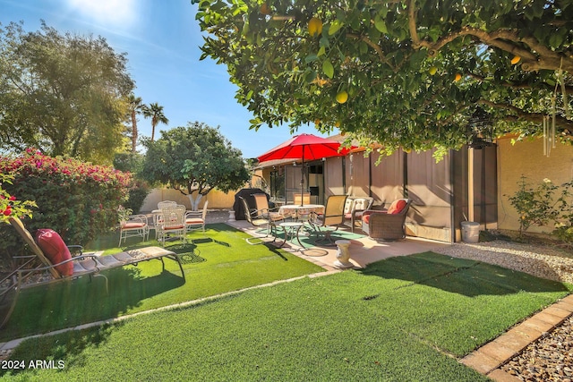 18903 N 97th Ln, Peoria, AZ 85382 - view of yard featuring a patio