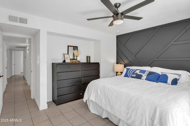 625 S Daley, Mesa, AZ 85204 - bedroom featuring light tile patterned floors and a ceiling fan