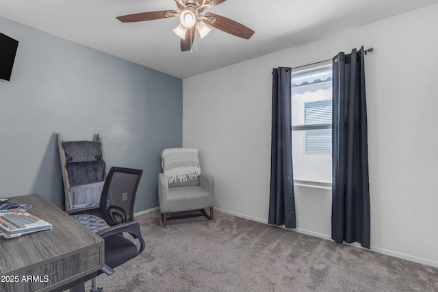 9442 E Silo Rd, Florence, AZ 85132 - carpeted office space with ceiling fan and baseboards
