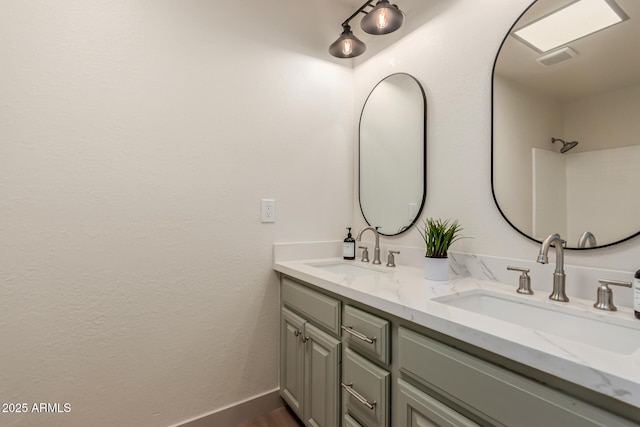 bathroom with vanity