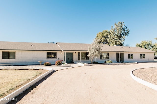 view of ranch-style house