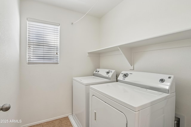 2947 N Evergreen St, Buckeye, AZ 85396 - laundry room with separate washer and dryer and baseboards