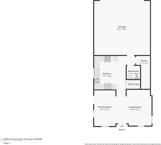 2947 N Evergreen St, Buckeye, AZ 85396 - view of room layout