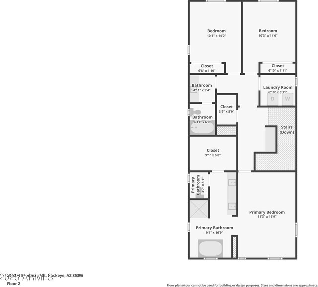2947 N Evergreen St, Buckeye, AZ 85396 - view of property floor plan