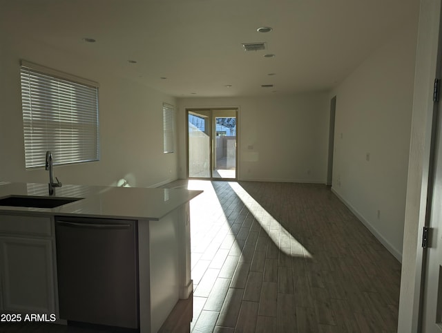 4330 N 94th Ave, Phoenix, AZ 85037 - kitchen featuring a sink, visible vents, dishwasher, and open floor plan