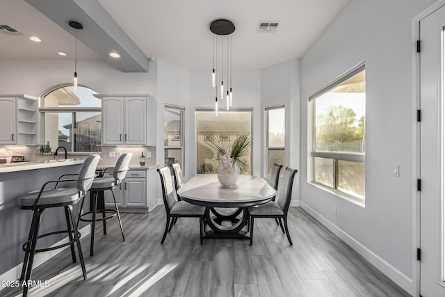 8132 W Hatfield Rd, Peoria, AZ 85383 - dining space with recessed lighting and light wood-style flooring