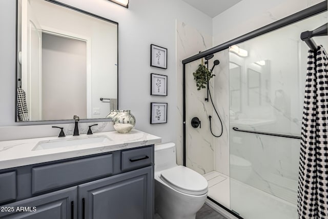 8132 W Hatfield Rd, Peoria, AZ 85383 - full bath with a marble finish shower and vanity