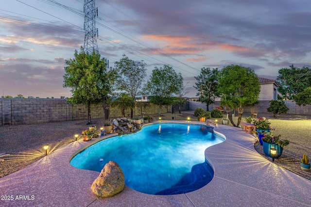 8132 W Hatfield Rd, Peoria, AZ 85383 - view of pool with a fenced backyard