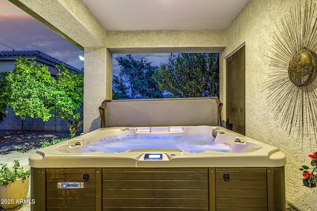 8132 W Hatfield Rd, Peoria, AZ 85383 - view of patio / terrace featuring a hot tub