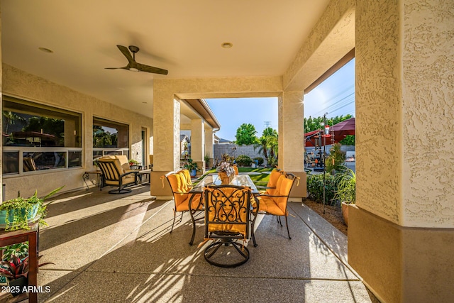 8132 W Hatfield Rd, Peoria, AZ 85383 - view of patio with outdoor dining space and ceiling fan