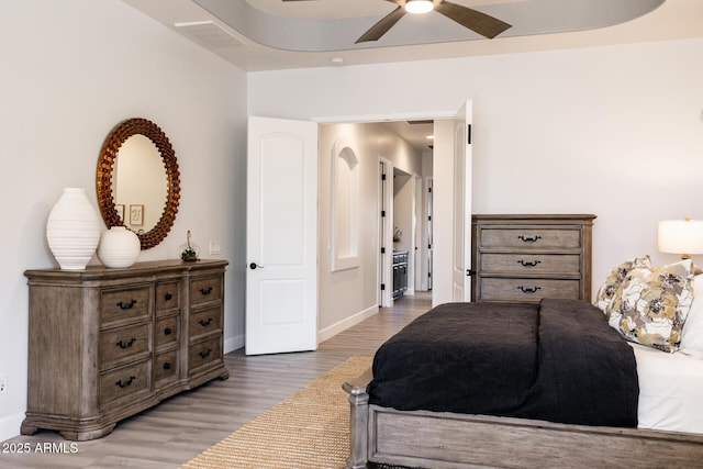 8132 W Hatfield Rd, Peoria, AZ 85383 - bedroom featuring wood finished floors and ceiling fan