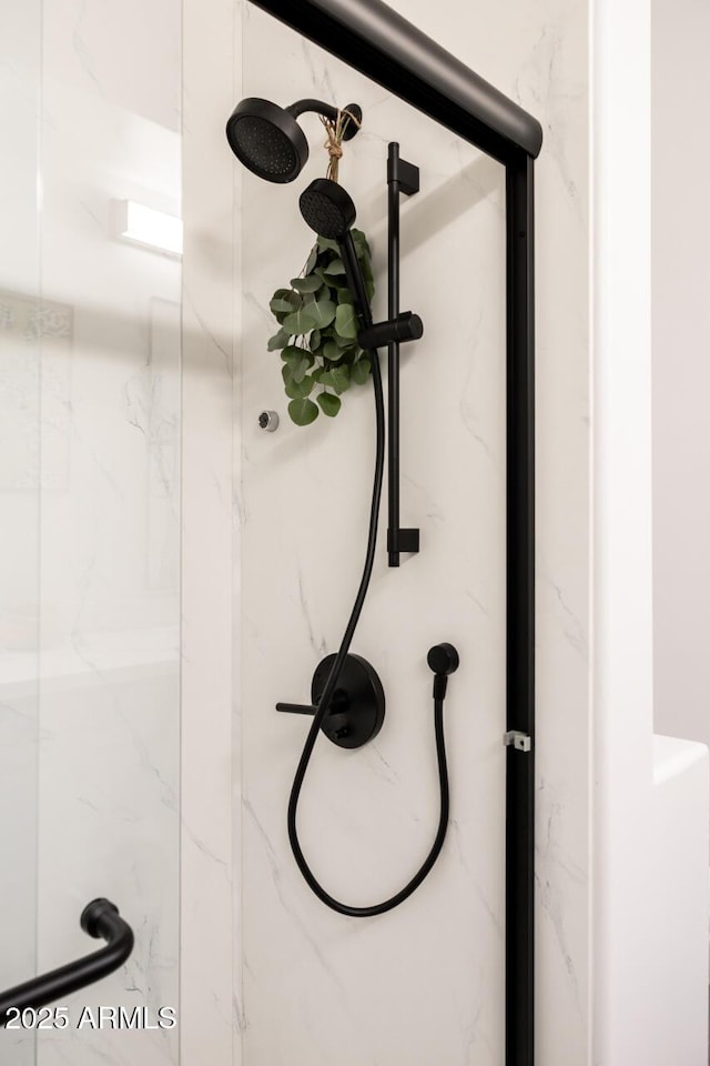 8132 W Hatfield Rd, Peoria, AZ 85383 - bathroom view of a marble finish shower