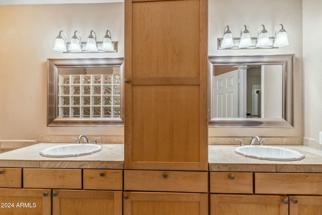 bathroom with vanity